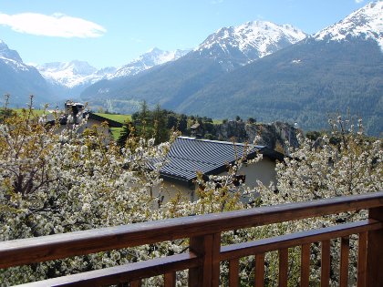 Vue de la chambre d hotes au Aussois le Galetas